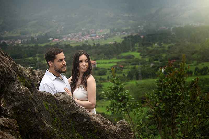 sesion pre boda en la naturaleza